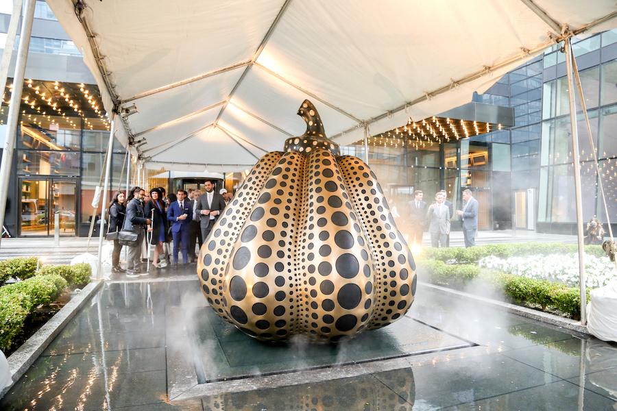 Sky Debuts Permanent Yayoi Kusama Sculpture Relevance New York